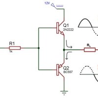 Class B Push Pull Amplifier Circuit Diagram