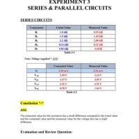 Electrical Resistance In Series And Parallel Circuits Lab Report