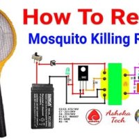 Electronic Mosquito Bat Circuit Diagram