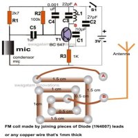 Fm Wireless Microphone Circuit Diagram