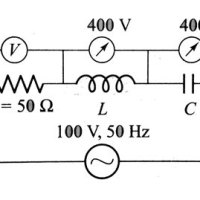 In Series Lcr Circuit Voltmeter And Ammeter Reading Are