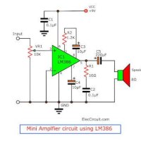Lm386 Amplifier Circuit Diagram