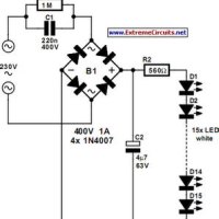 Mains Powered White Led Lamp Circuit Diagram