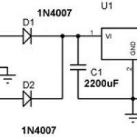 Power Supply Circuit Diagram Using Voltage Regulator
