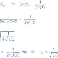 Rlc Circuit Resonant Frequency Equation