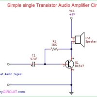 Simple Transistor Audio Amplifier Circuit Diagram