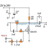 Single Mosfet Audio Amplifier Circuit Diagram