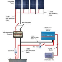 Solar Power System Circuit Diagram