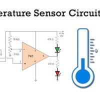 Temperature Sensor Lm35 Circuit Diagram