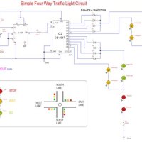 Traffic Lights Circuit Diagram