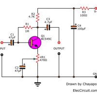Transistor Preamp Schematic
