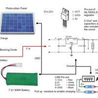 Trickle Solar Charger Circuit Diagram