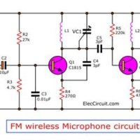 Wireless Microphone Transmitter And Receiver Circuit Diagram